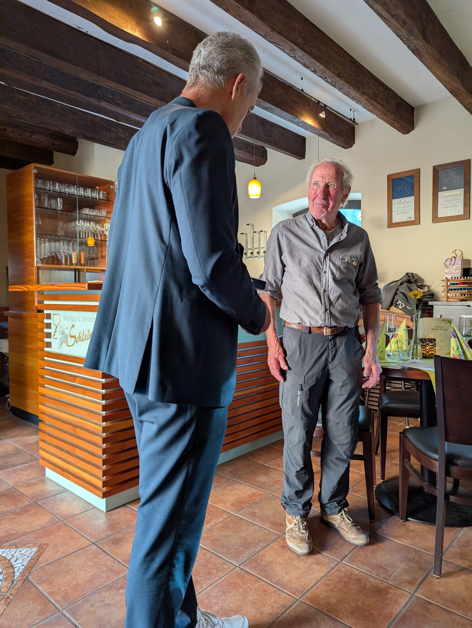Siggi bei der 100-Jahr-Feier